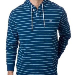Southern Tide Skipjack Pullover Henley Hoodie - M